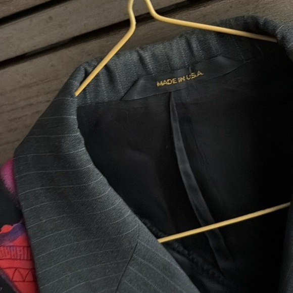 Vintage Cropped patchwork blazer, size 42 - Picture 8 of 10